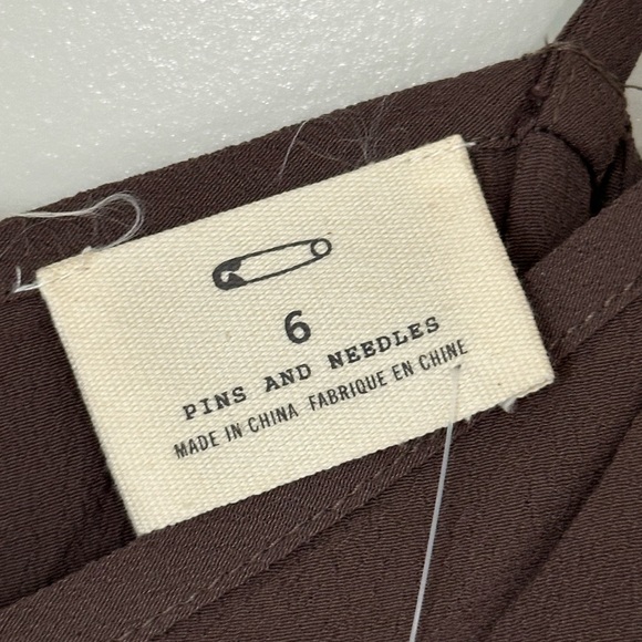 NWT urban outfitters pins‎ and needles gray brown camisole tank top with zipper - Picture 4 of 7